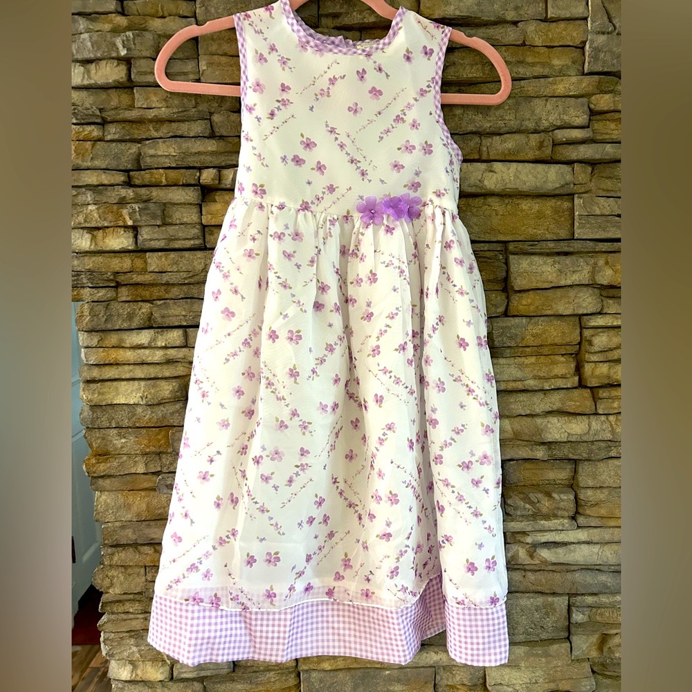 Marmellata beautiful girls dress size 6X Violet and White